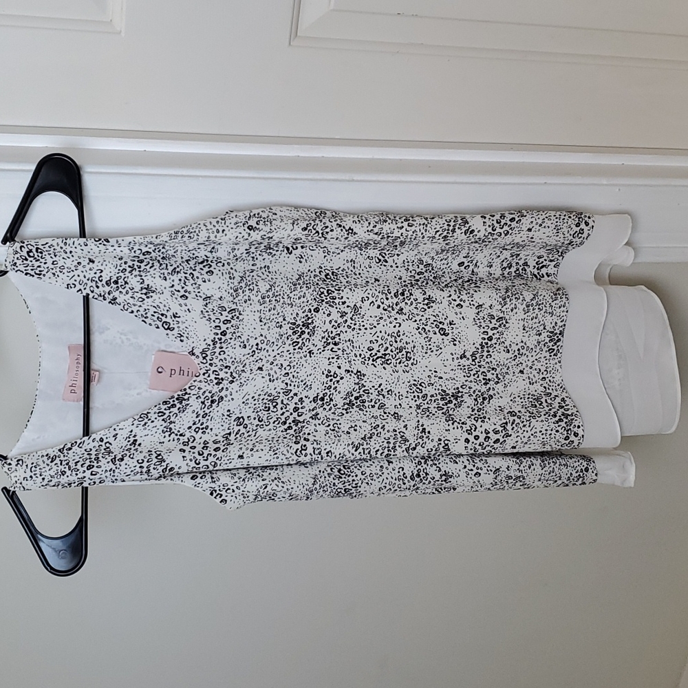 Cheetah print tank top blouse xs
